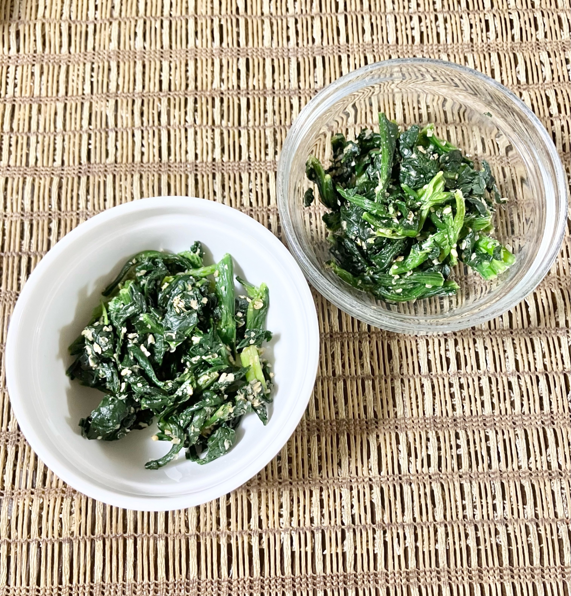 簡単☆ほうれん草の胡麻あえ