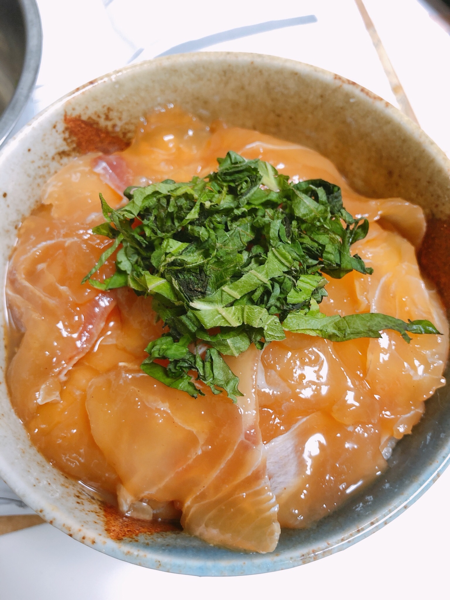 前日に漬けとくだけ☆鯛の漬け丼