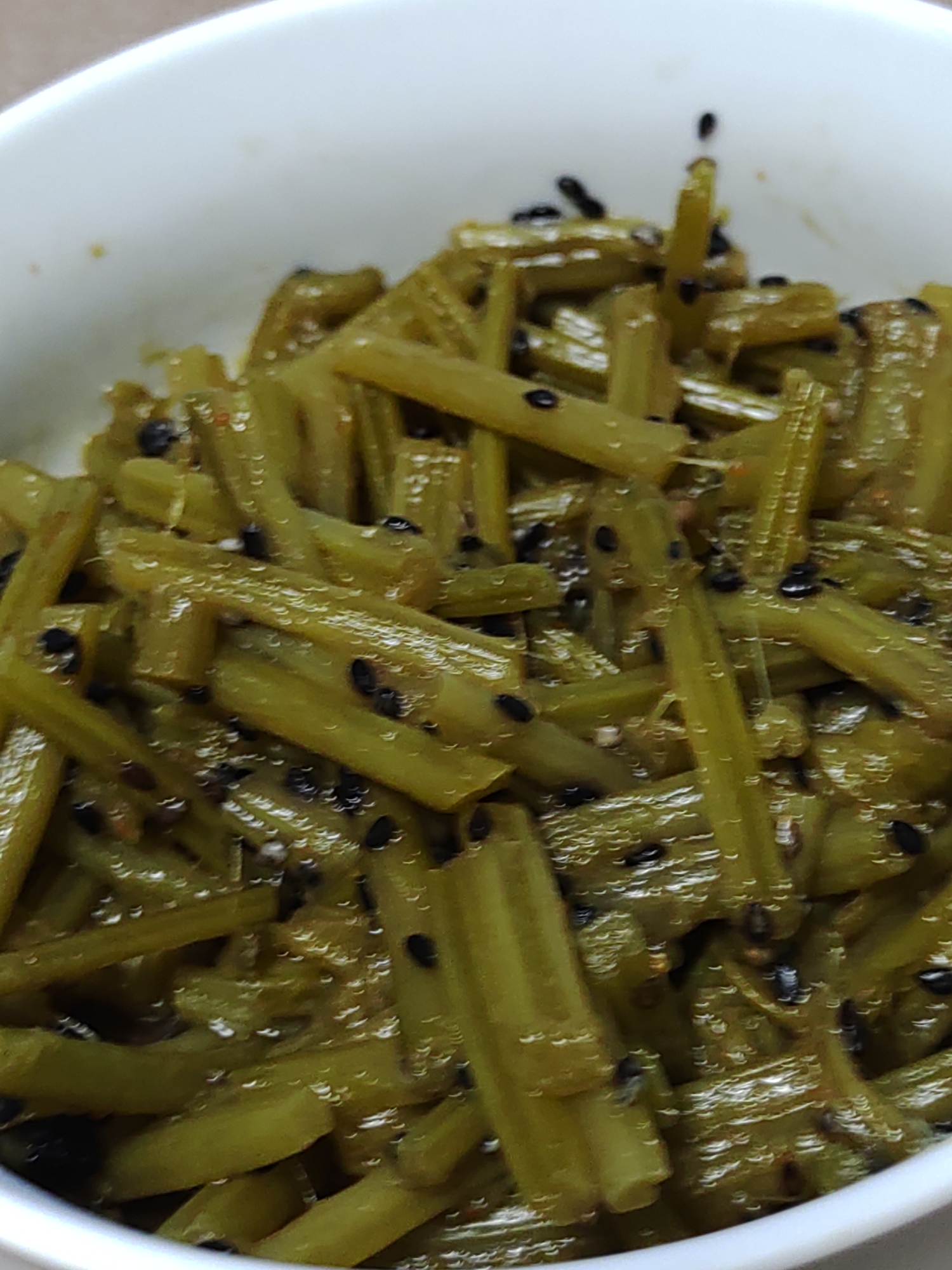 さつまいもの茎の煮物