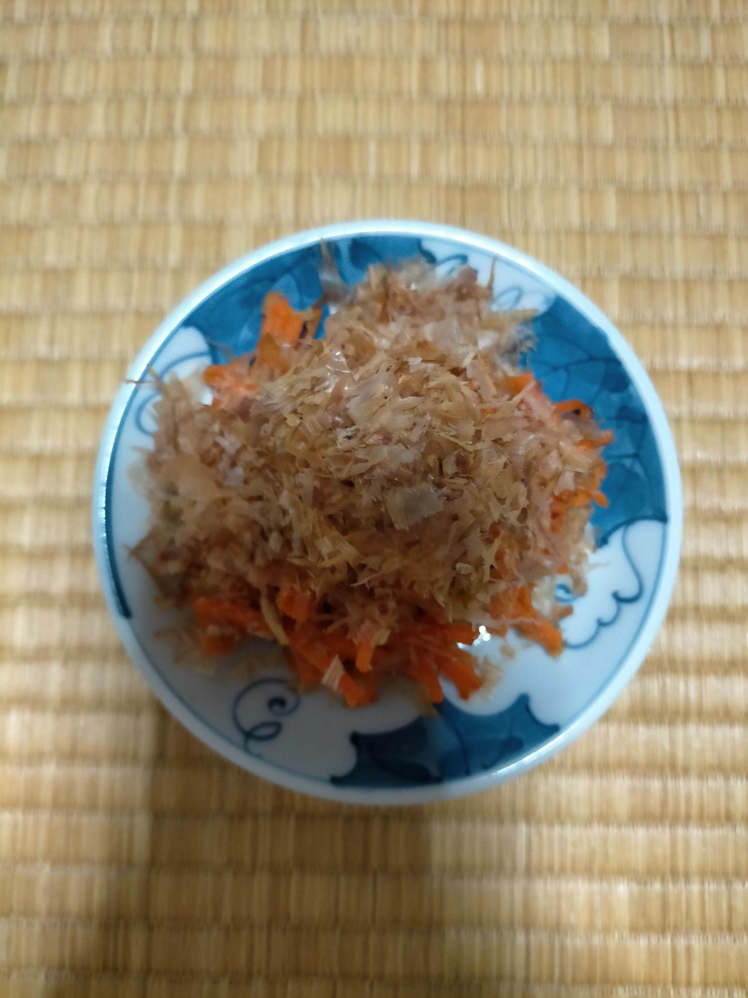 しりしりのタレで！無限にんじんおかかのっけ