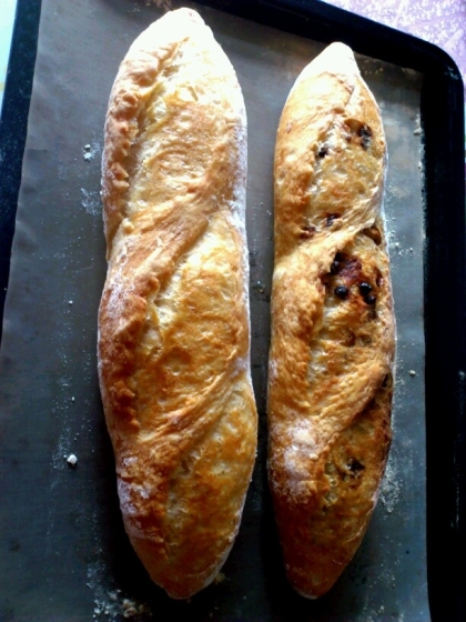 家庭用オーブンでがんばって作るフランスパン！