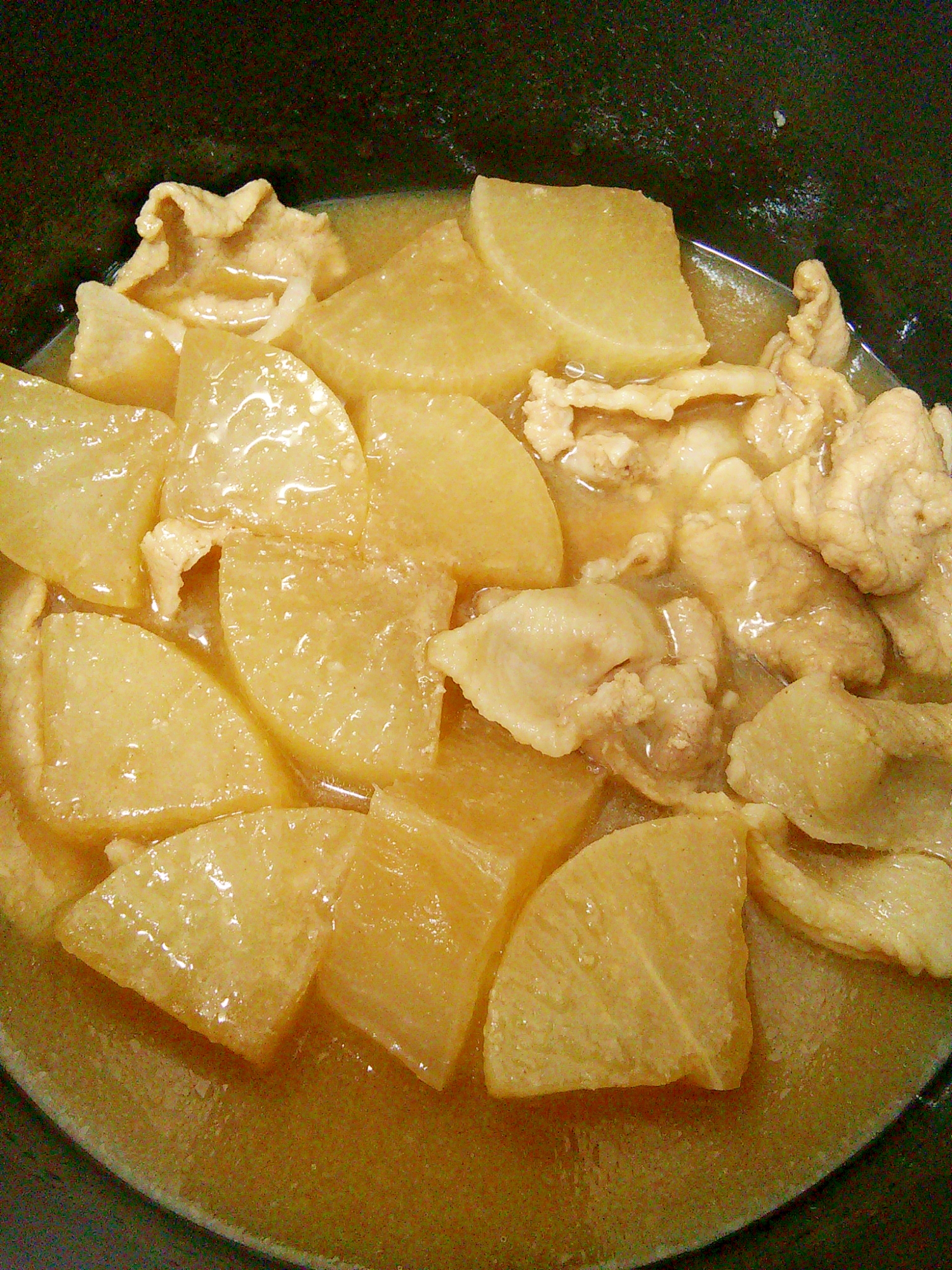 ご飯が進む★豚肉と大根のとろみ煮物