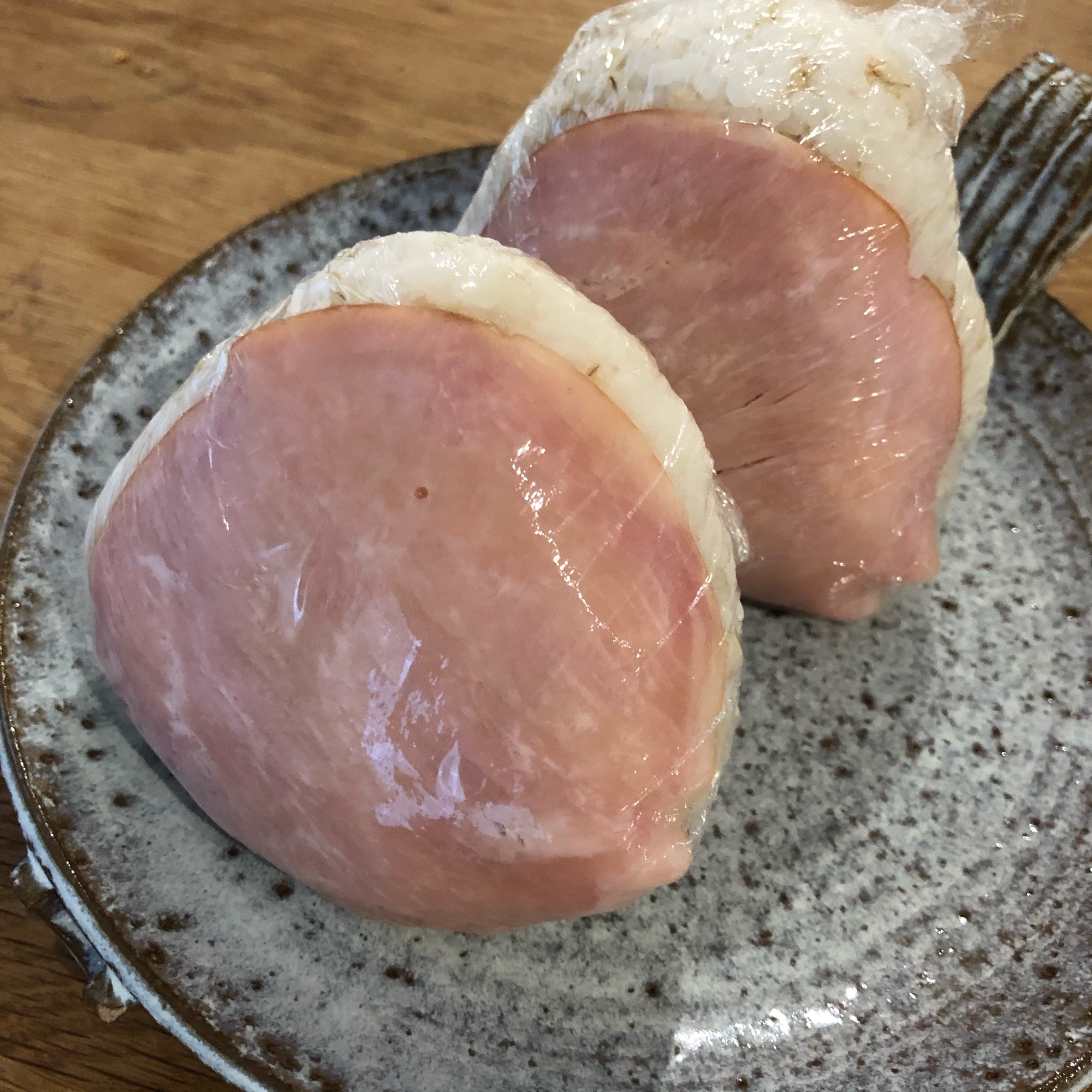 部活サイズ❣️塩昆布ハムおにぎり