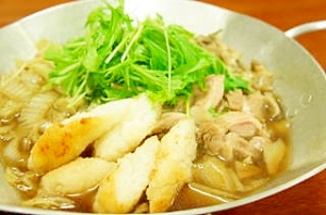 ごま油が香ばしい♪手作りきりたんぽ鍋