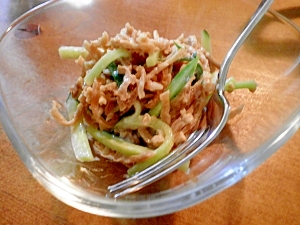 切干大根の高野豆腐サラダ