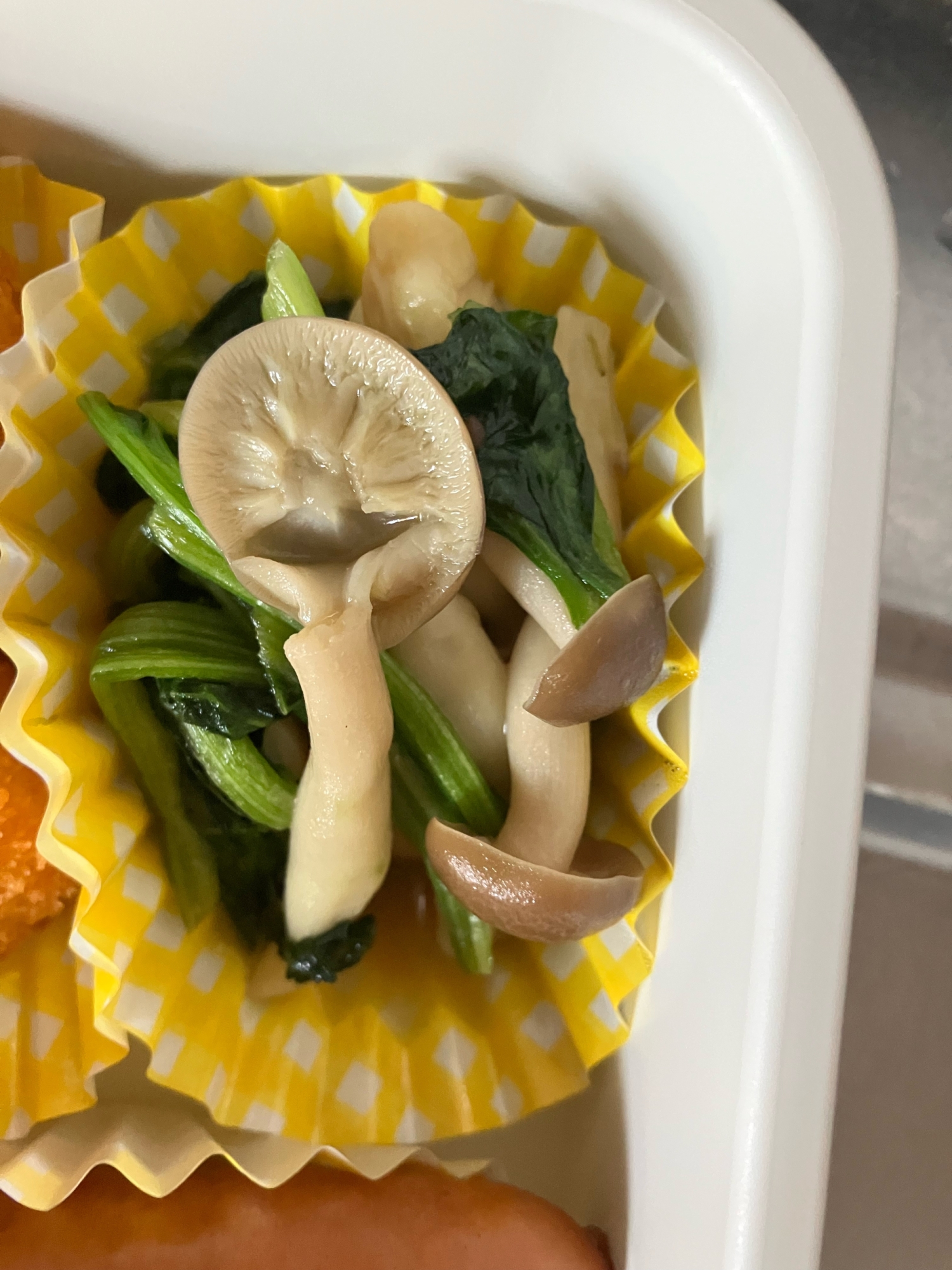 弁当用　ほうれん草のマーガリン炒め