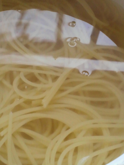 今回はトマトと茄子のパスタにして頂きました～　最早我が家の常識ですこの茹で方.｡.:*･ﾟ♡　ありがとうございます♪