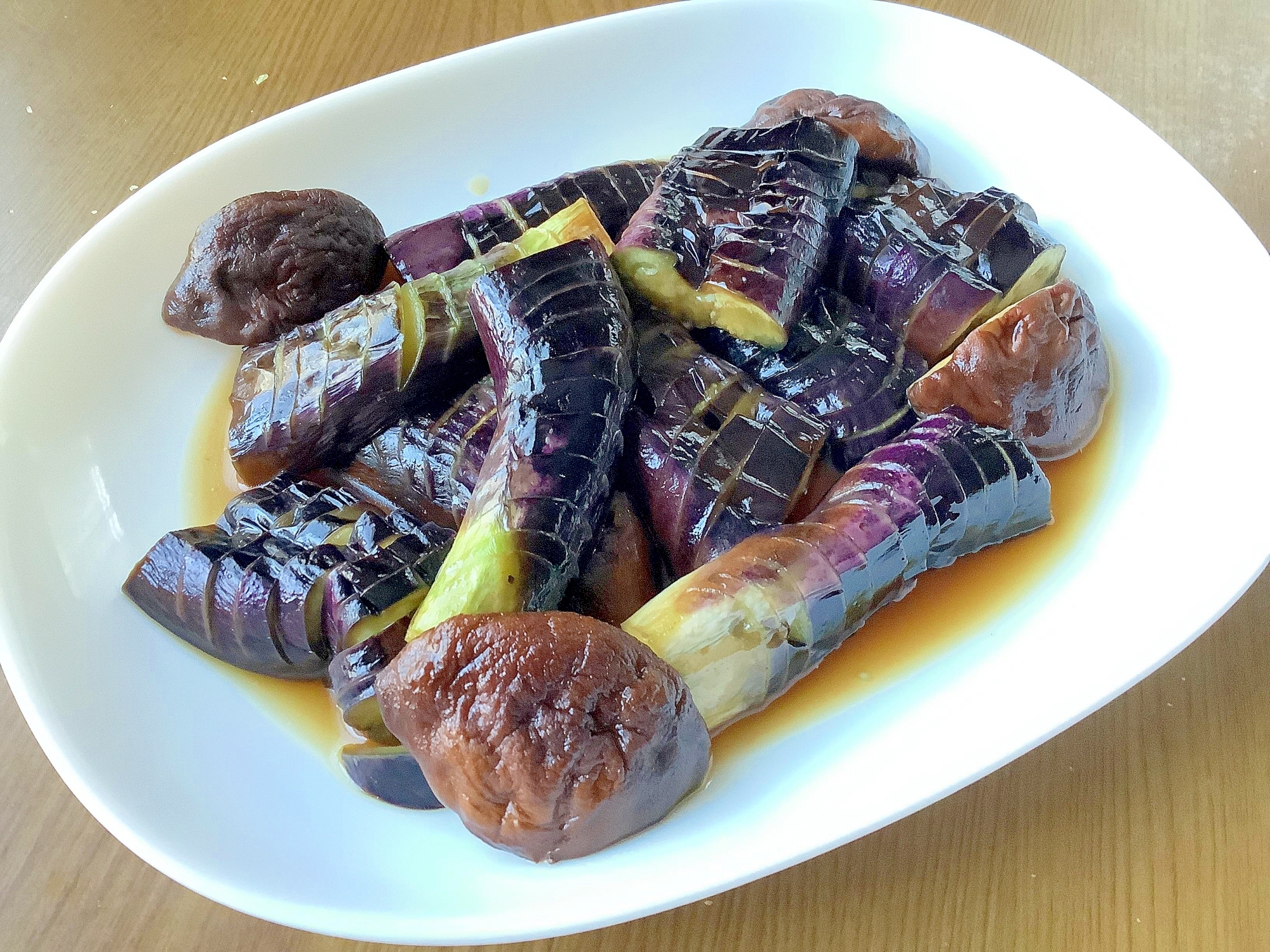 なすと椎茸の煮浸し
