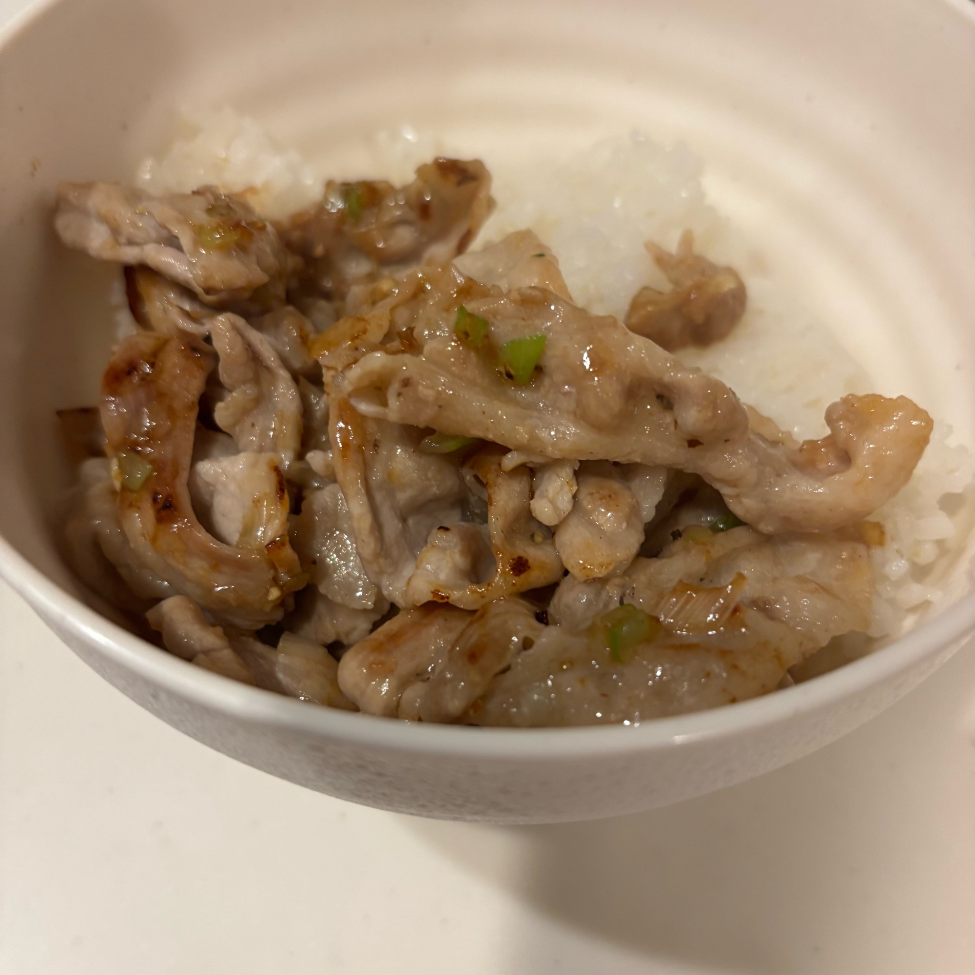 ねぎ塩豚丼