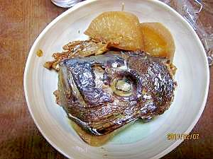 おいしい！　鯛のアラ炊き