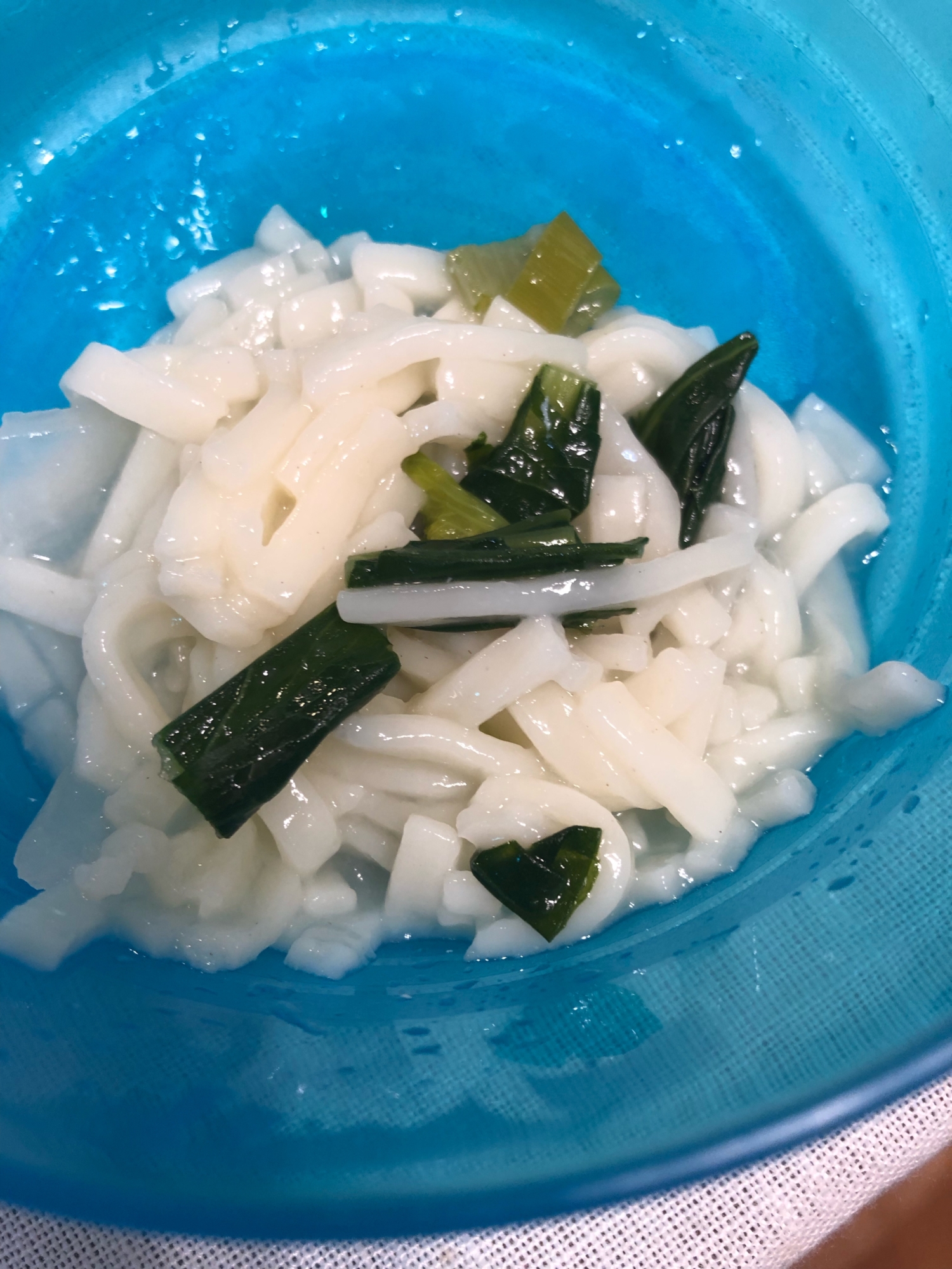 【離乳食完了期】小松菜と大根とねぎのうどん