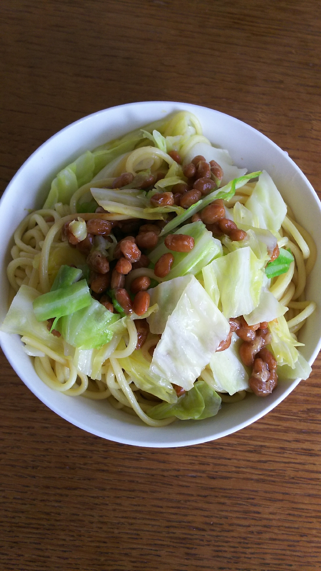 納豆キャベツ焼きそば