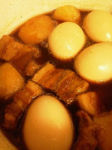 豚のチャーシューで余った煮汁を使ってジャガ芋の煮物