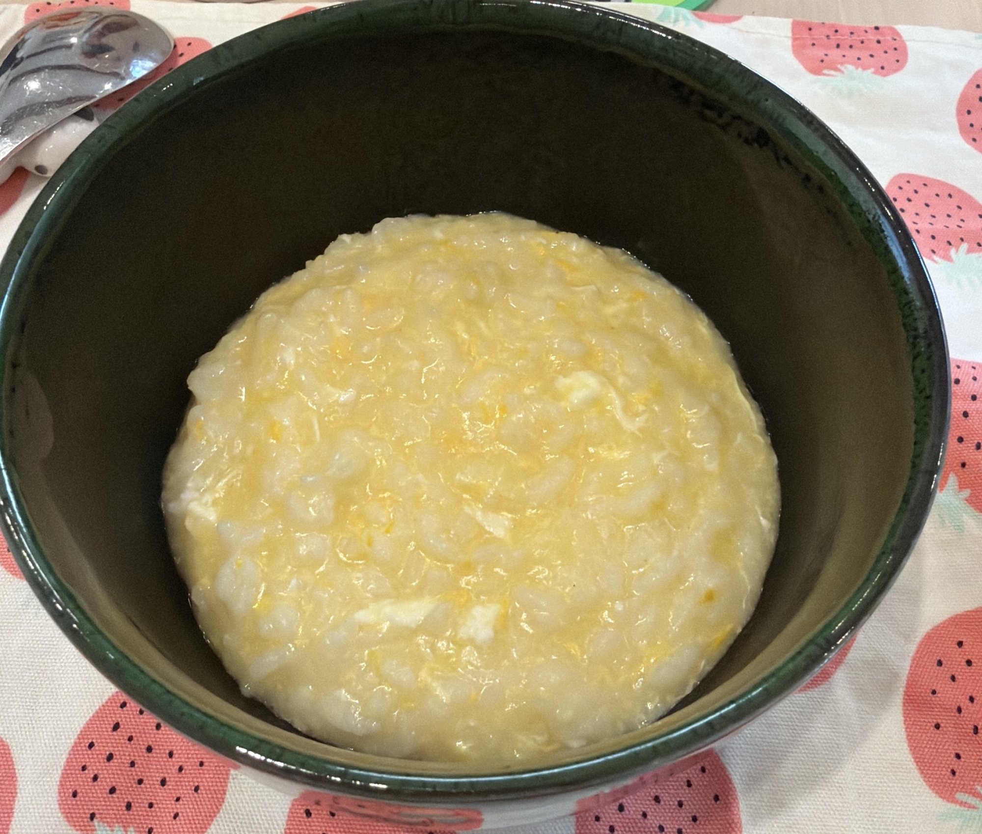 お米から⭐︎3人分玉子がゆ