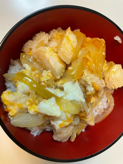 【親子丼】材料の少なさに親子もビックリ！