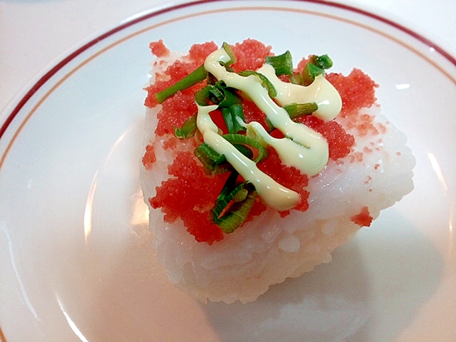 明太子と小葱の焼おにぎり