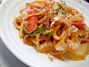 両方食べたい！焼きうどん＆焼きそば♪