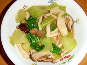 鶏ムネ肉とチンゲン菜の中華煮
