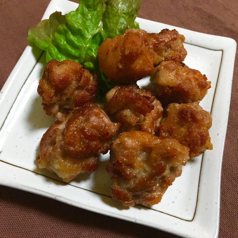 少量お弁当おかず♪水溶き唐揚げ粉で豚こま焼唐揚げ♡