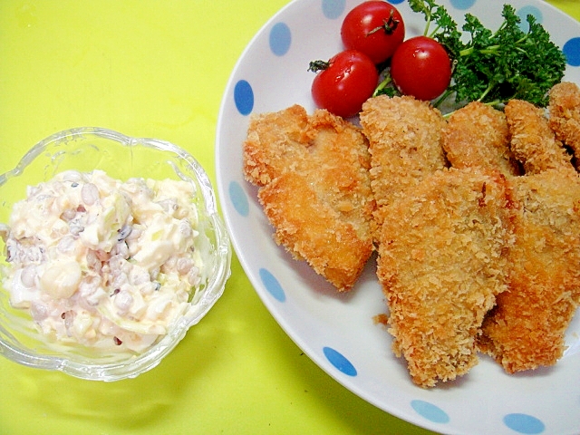 豚ヒレとんかつ☆雑穀らっきょうタルタルソース添え