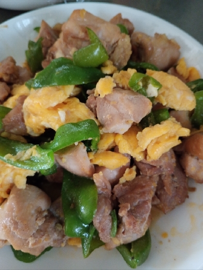 枝豆と卵と鶏肉の照り焼き丼