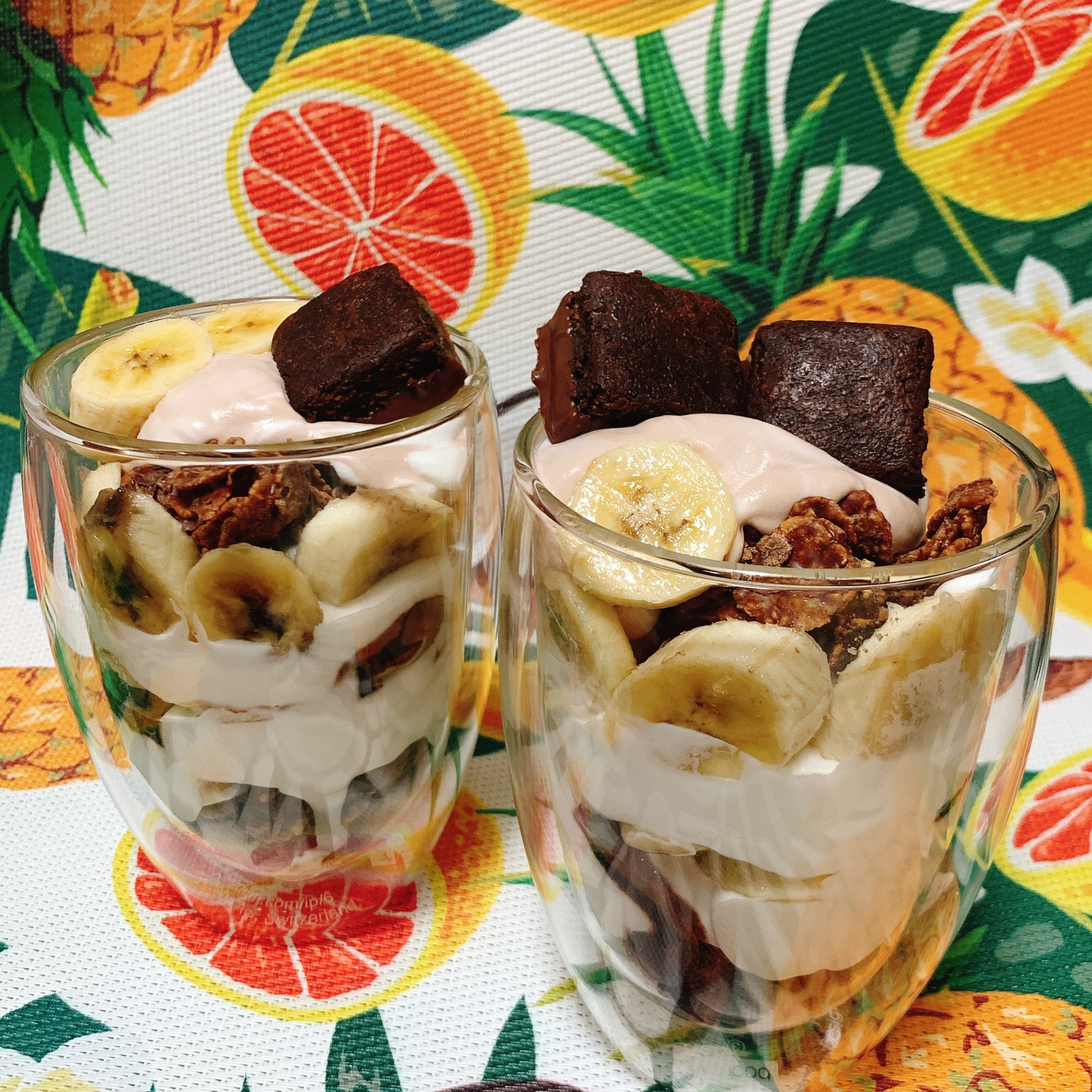 贅沢さっぱり手作りパフェ チョコバナナパフェ レシピ 作り方 By まりんさん 楽天レシピ