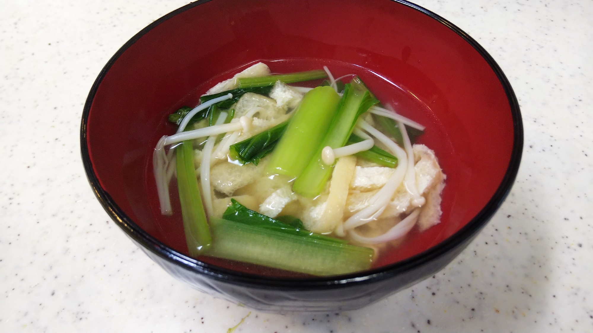 小松菜のすまし汁