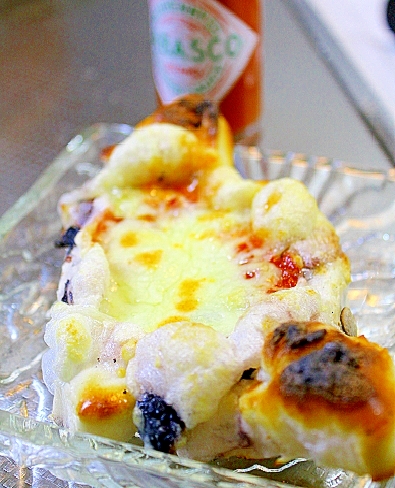 豆餅のピザ