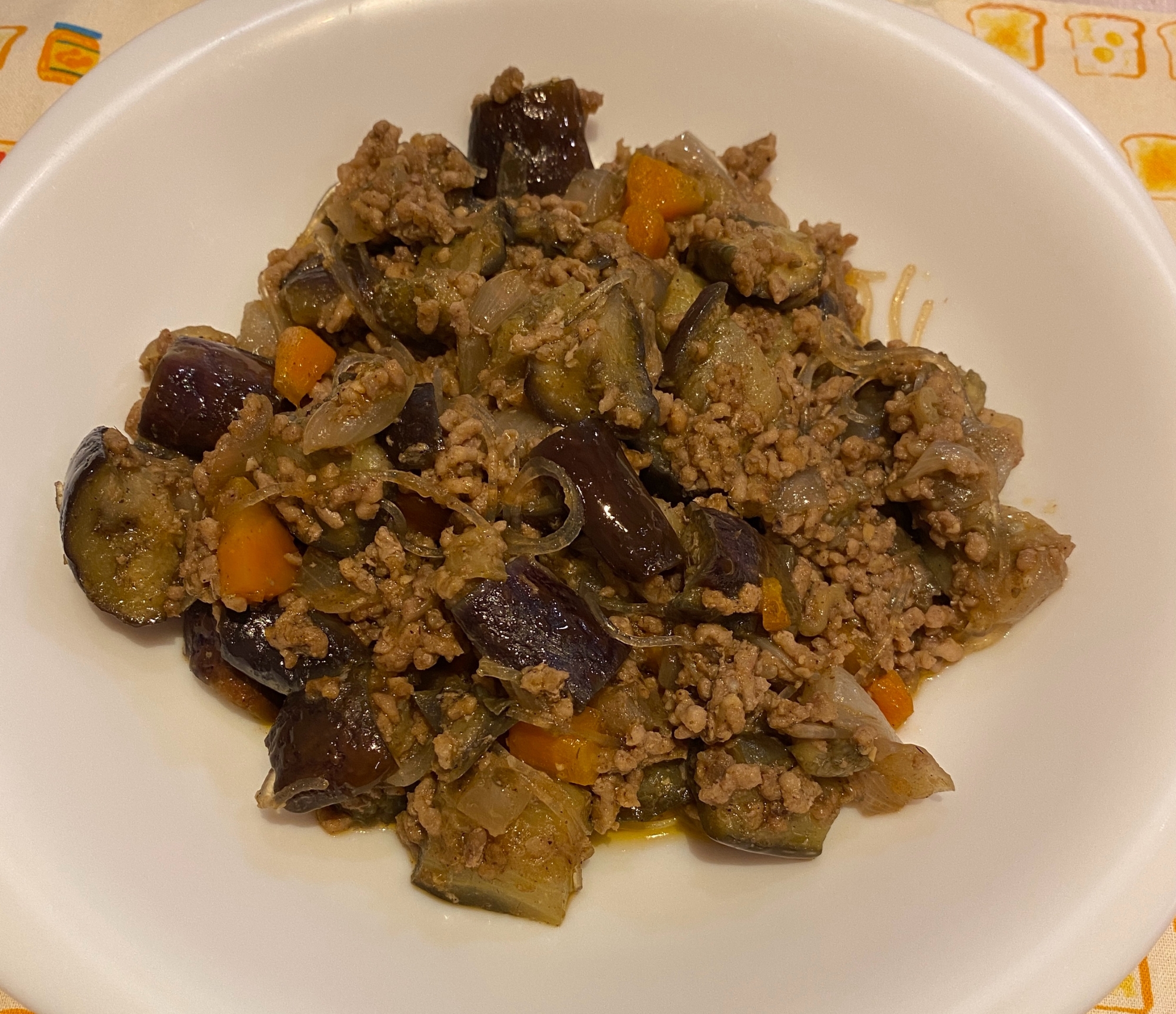 カレー風味☆麻婆茄子春雨