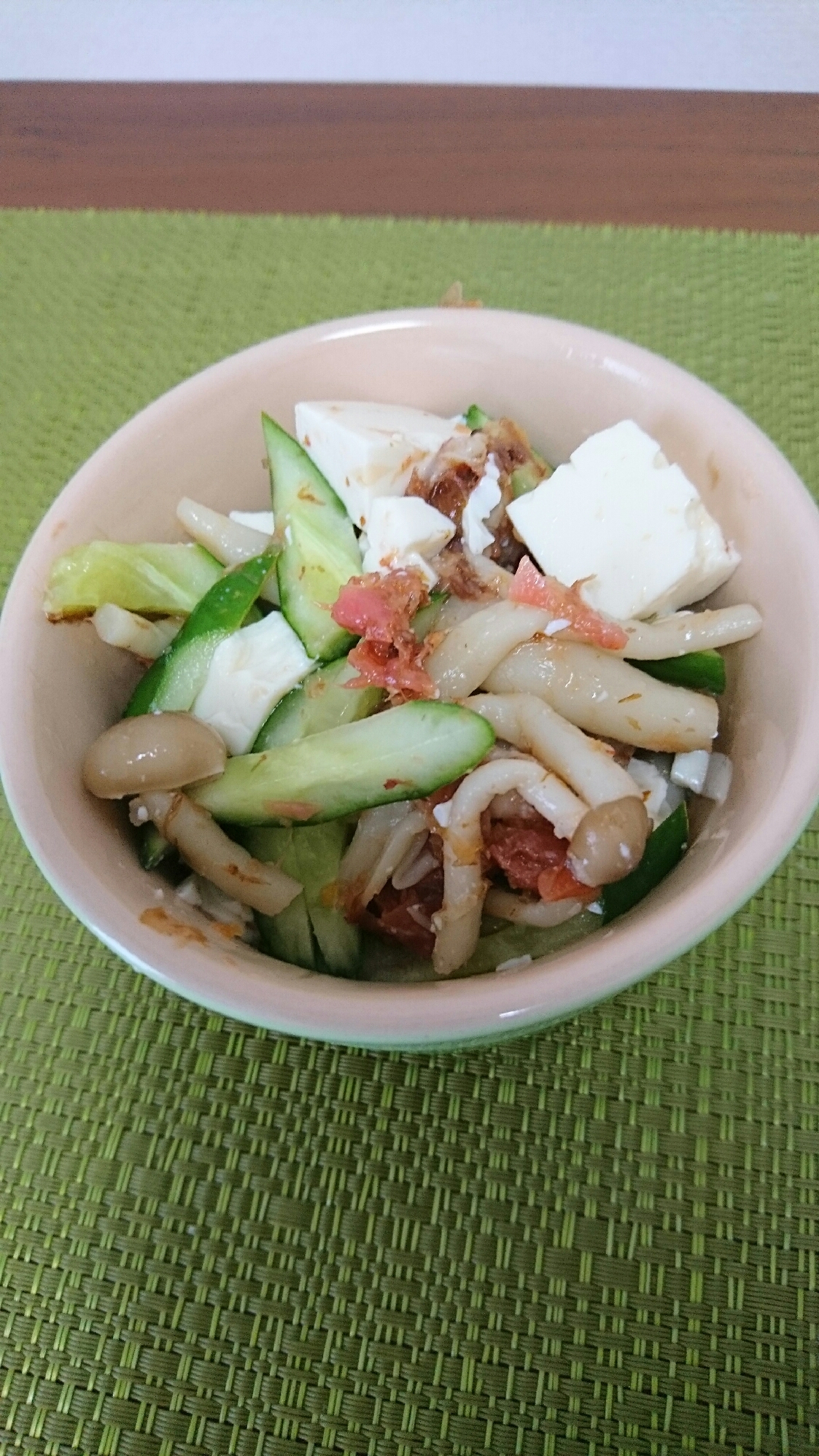 菌活!夏に食べたいしめじと豆腐の和え物☆
