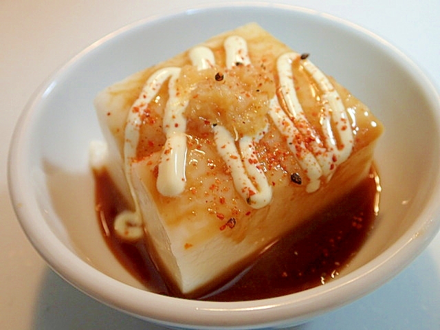 味噌だれマヨで　生姜香る呉豆腐