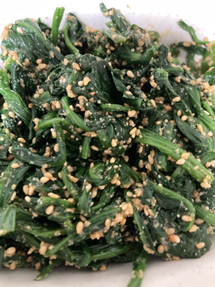 定番☆ほうれん草のごま和え