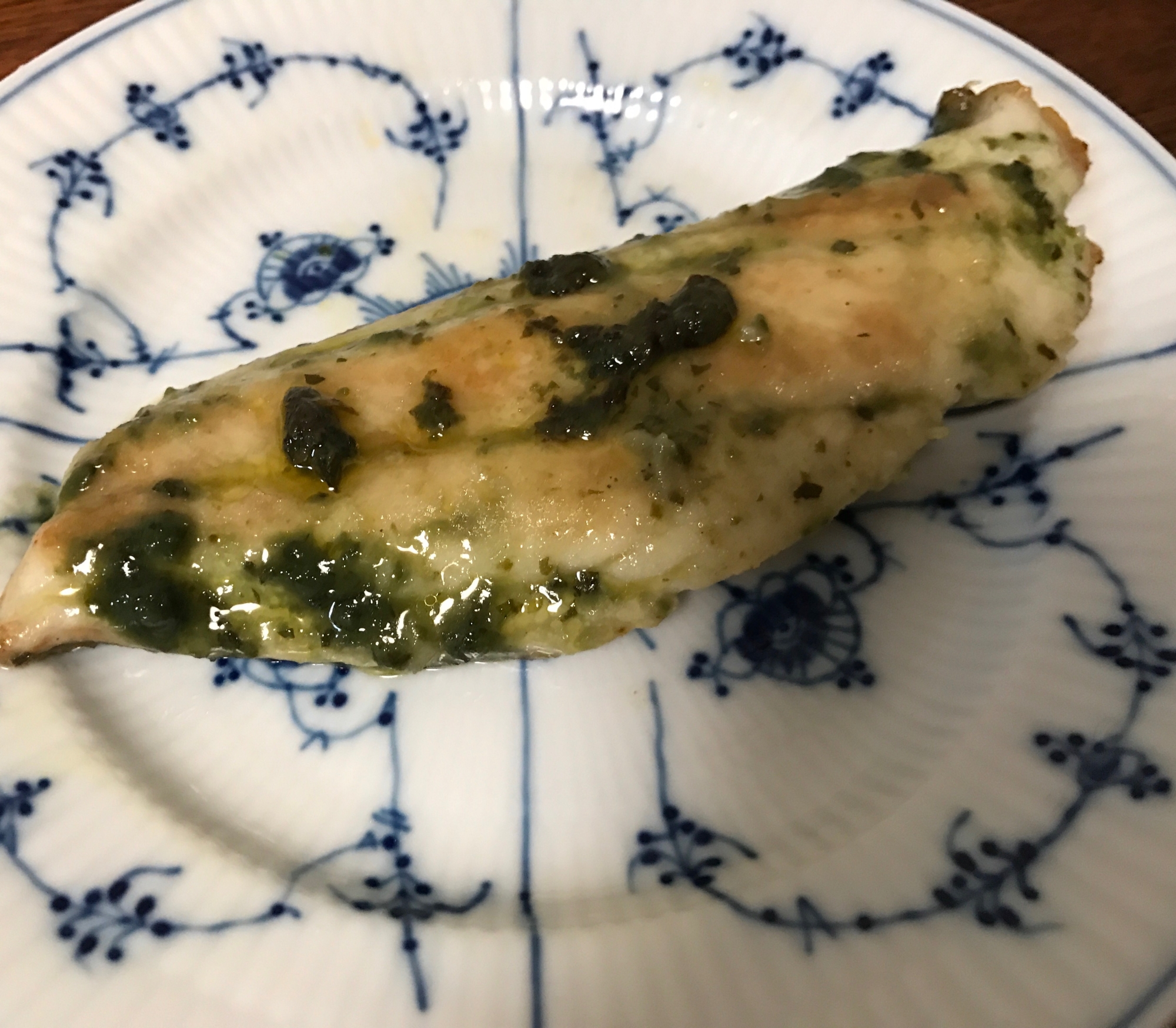 さわらのバジルソース焼き