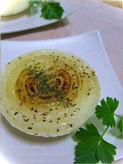 ささっと簡単 新たまねぎのステーキ風 レシピ 作り方 By はなまる子 楽天レシピ