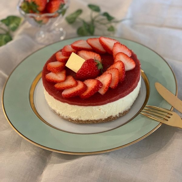 いちごのレアチーズケーキ レシピ 作り方 By 簡単くっく 楽天レシピ いちごのレアチーズケーキ レシピ 作り方 By 簡単くっく 楽天レシピ