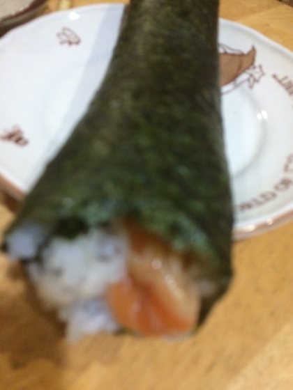 手巻き寿司 サーモンマヨ♪