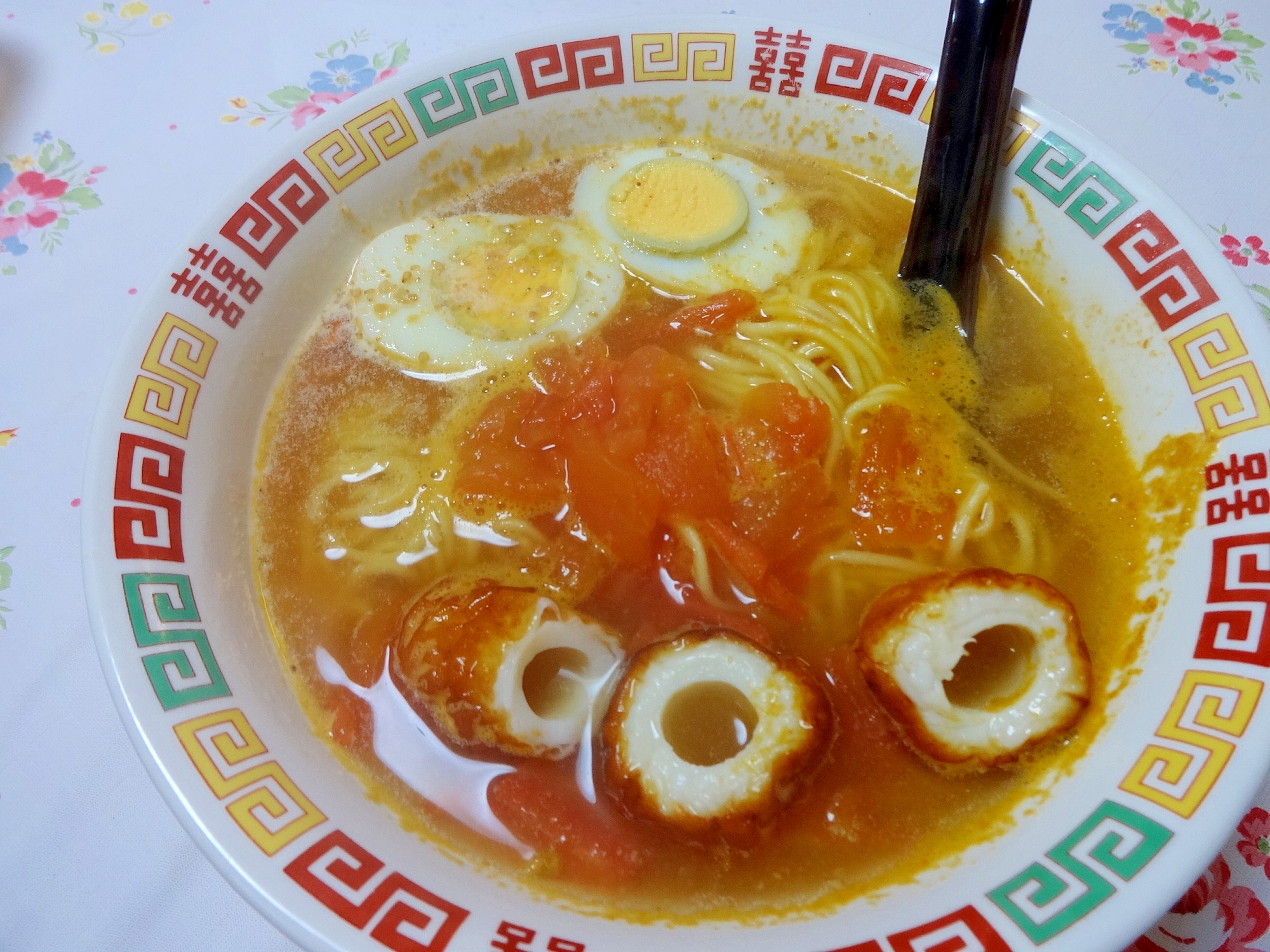 袋麺ですっぱうま！トマト担担麺