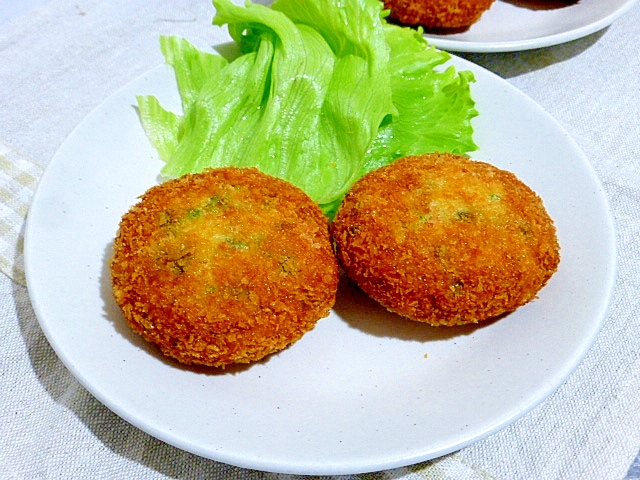 ザーサイとニラのチキンメンチカツ