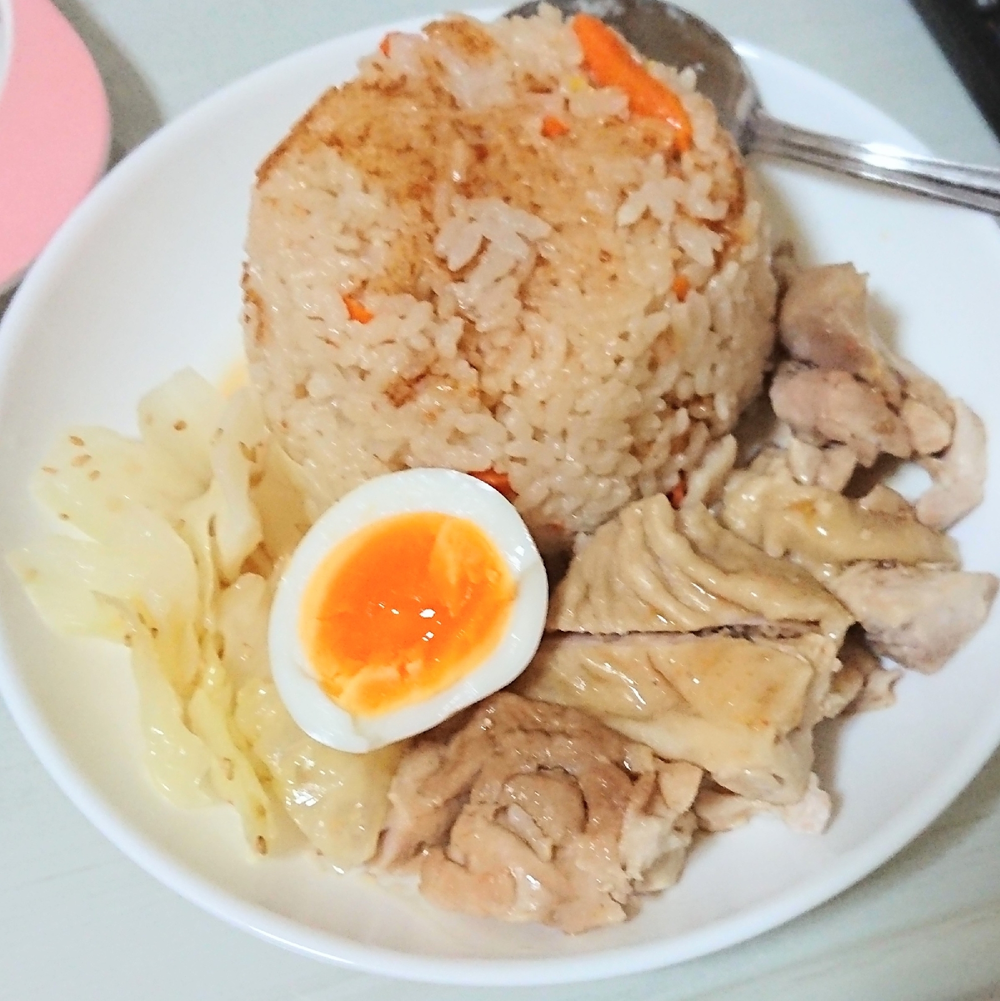 炊飯器で！シンガポールチキンライス