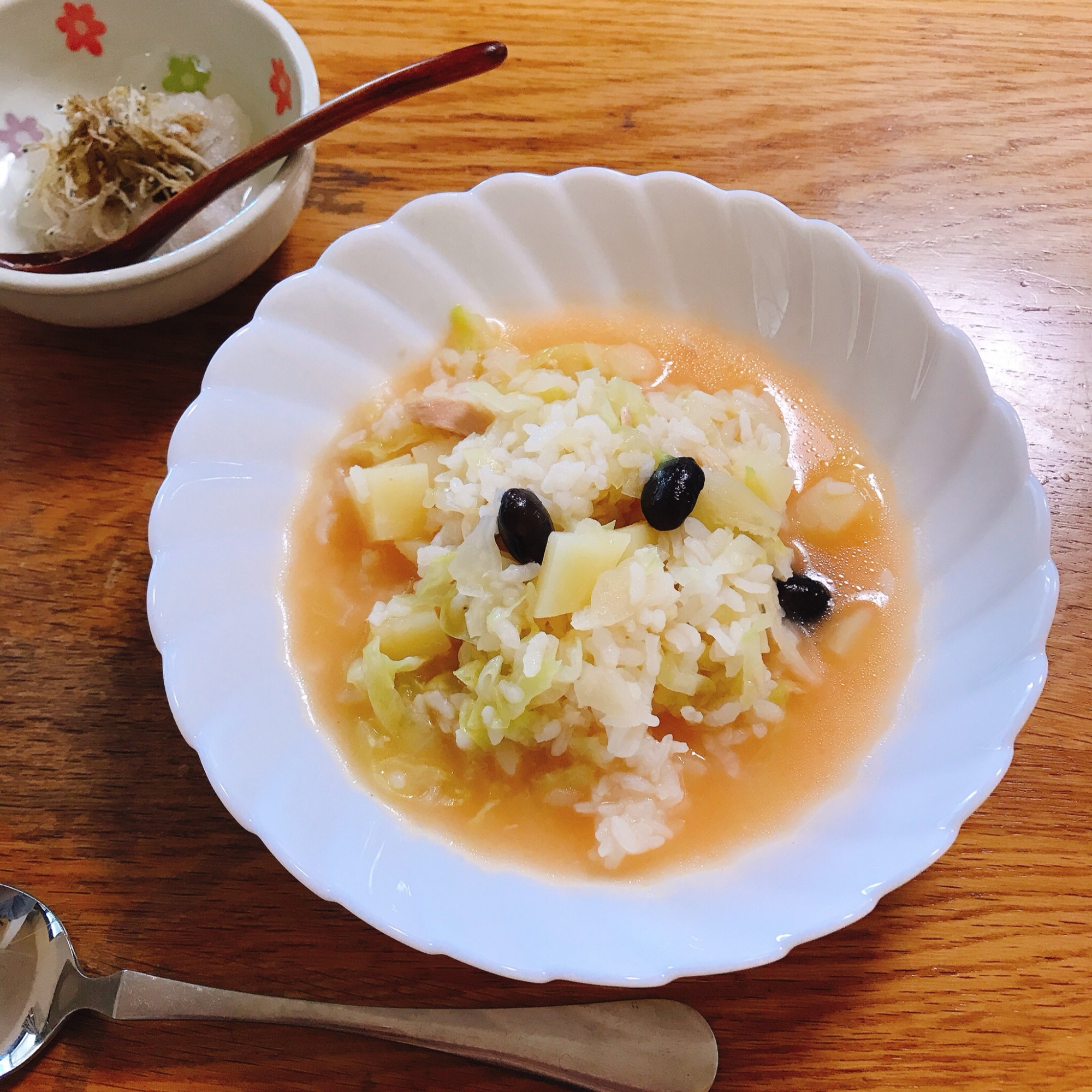 胃もたれに キャベツとじゃがいものスープリゾット レシピ 作り方 By しずここちゃん 楽天レシピ 胃もたれに キャベツとじゃがいものスープリゾット レシピ 作り方 By しずここちゃん 楽天レシピ