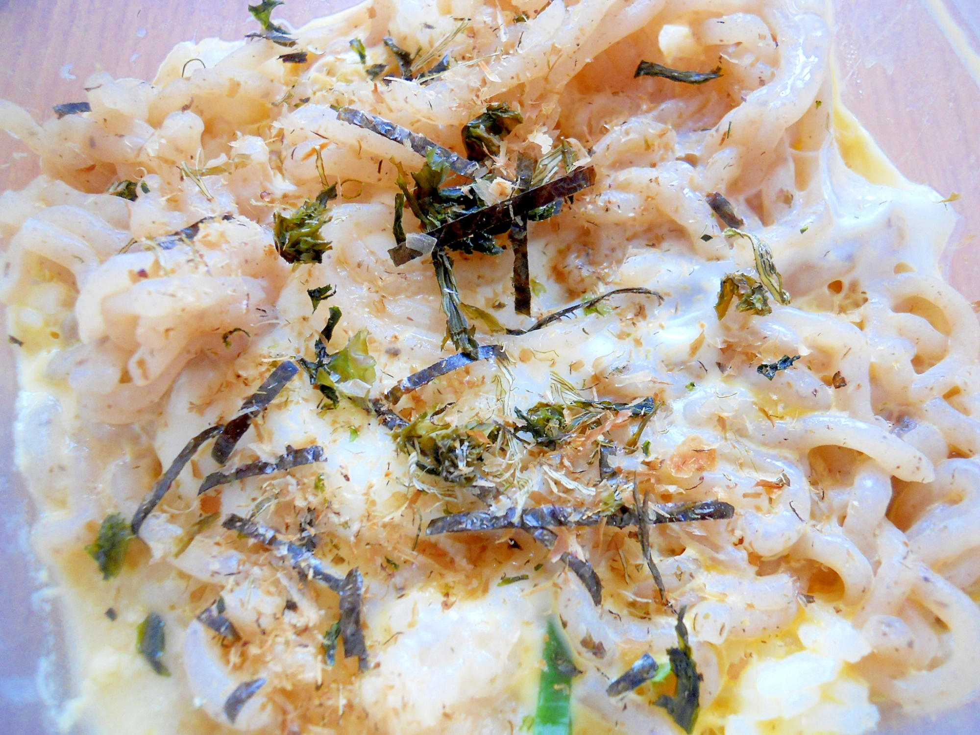 焼き鳥のタレで　糸蒟蒻とたまご　ミニ丼