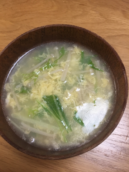 しゃきしゃき水菜とトロトロたまごがとても美味しかったです。