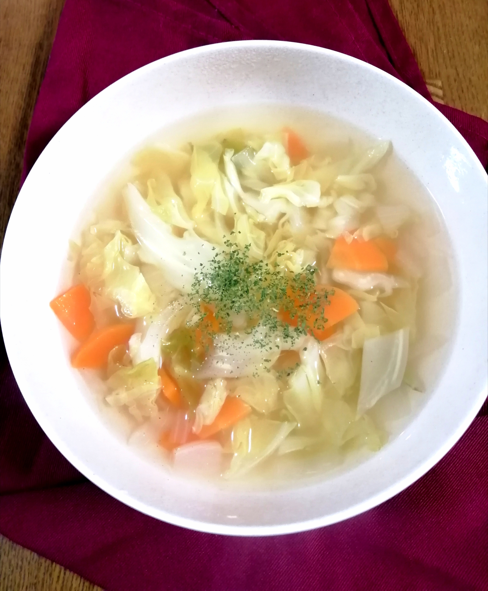 ヘルシー★お野菜たっぷりコンソメスープ