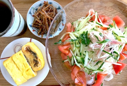 あっさりサッパリ！トマトとツナのぶっかけ素麺