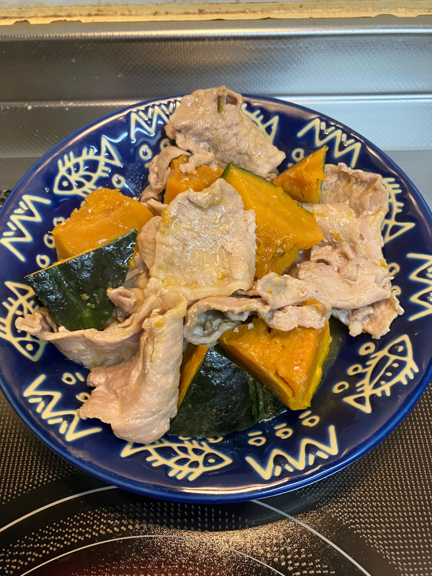 豚肉とかぼちゃのブイヨン炒め煮^_^