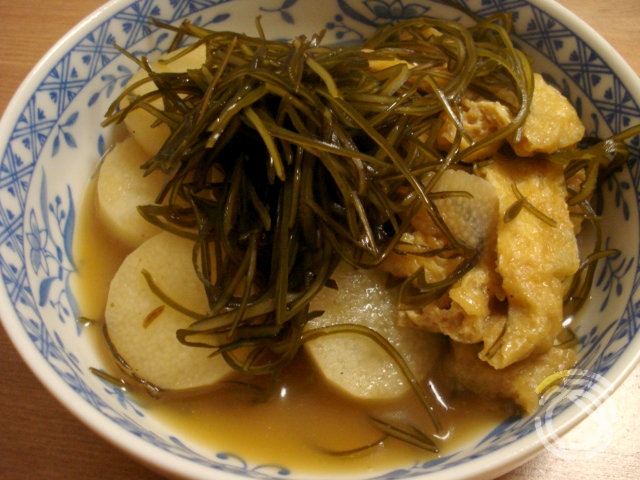 長芋と糸昆布のあっさり煮物