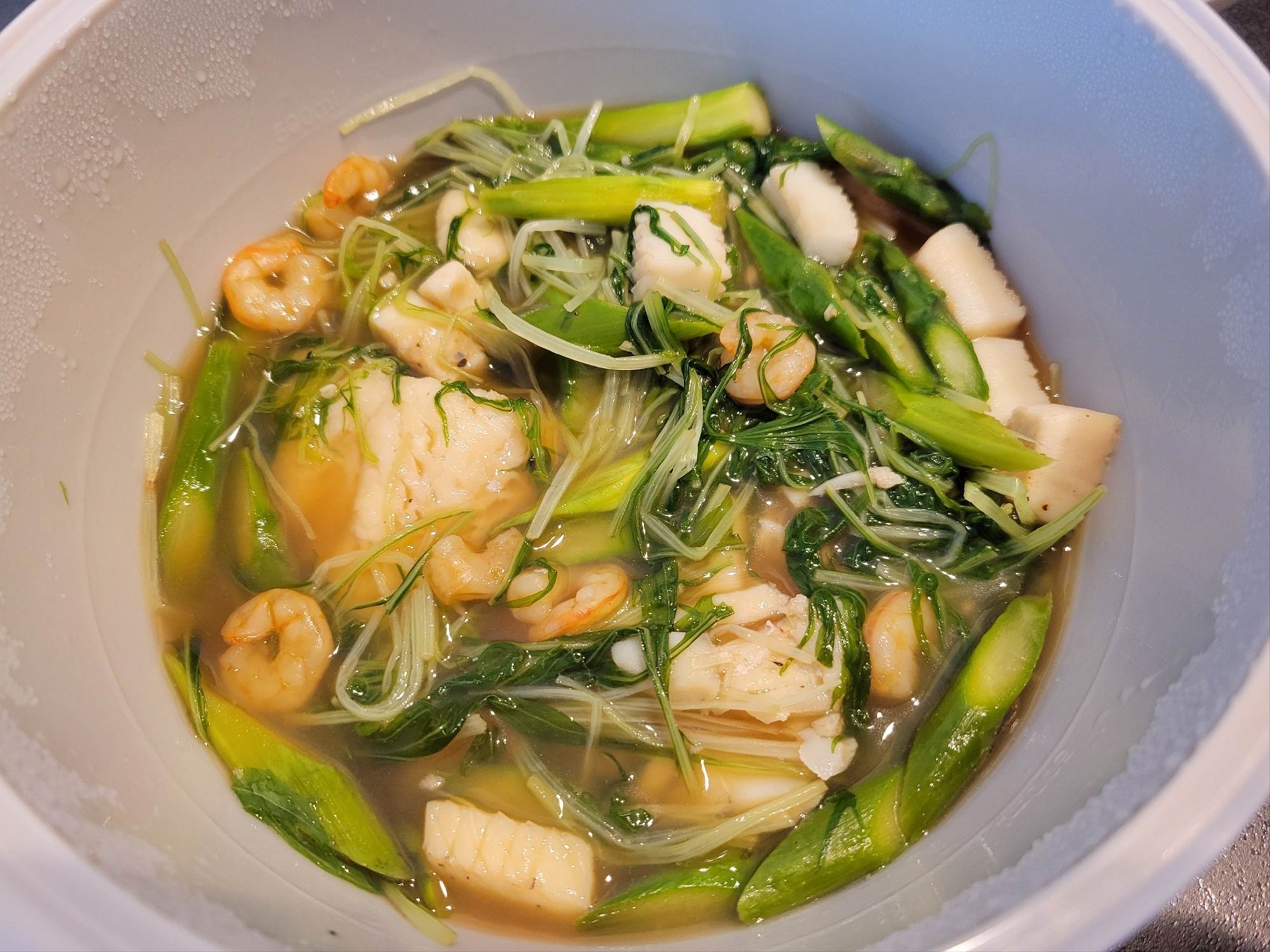 レンジで☆白身魚とシーフードミックスのレンジ蒸し