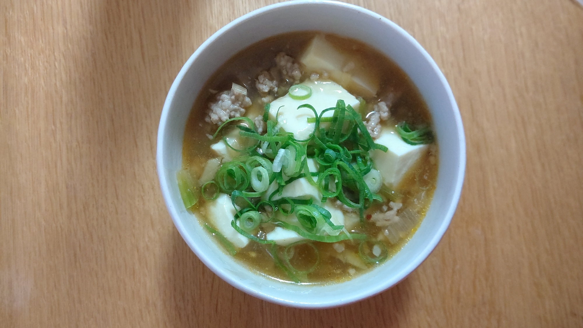 麻婆豆腐風のスープ