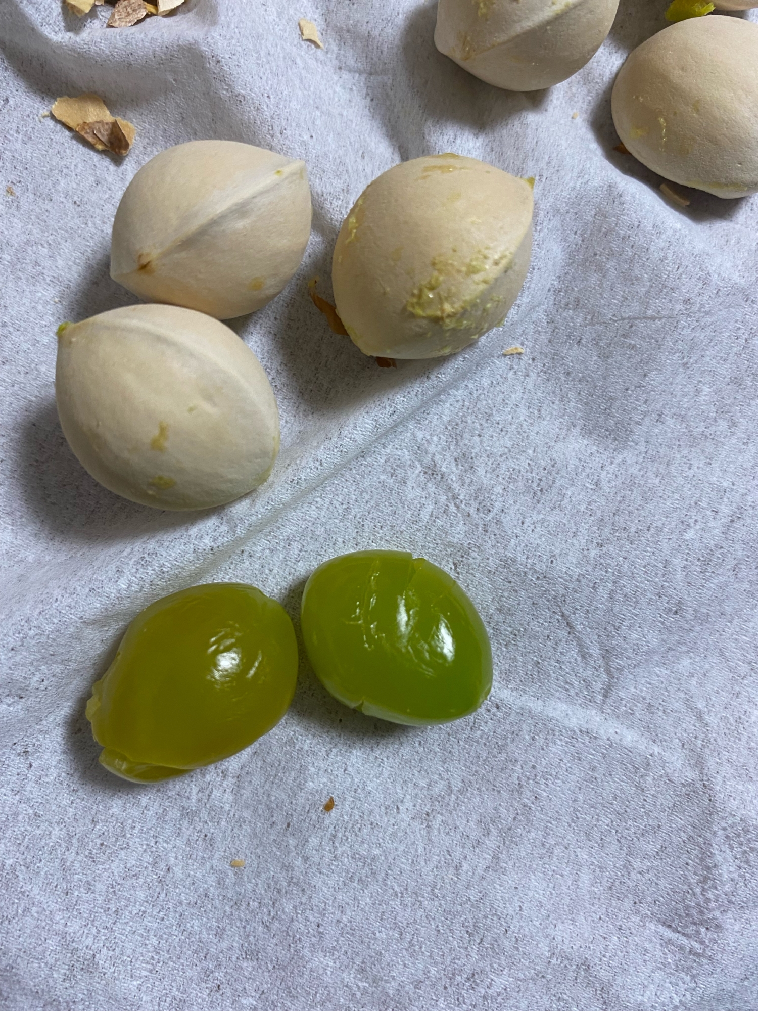 銀杏をレンジで
