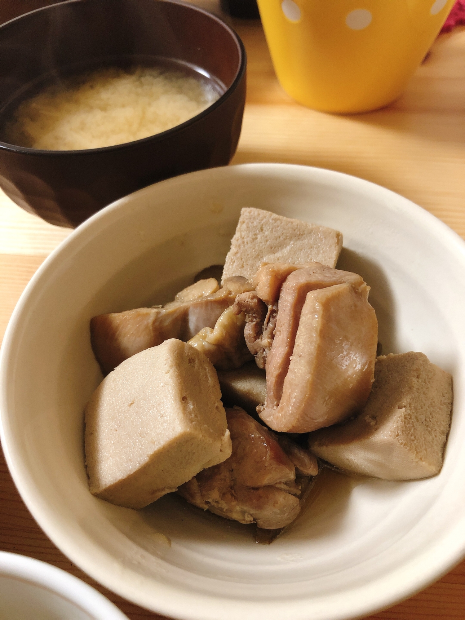 高野豆腐と鶏肉の煮物